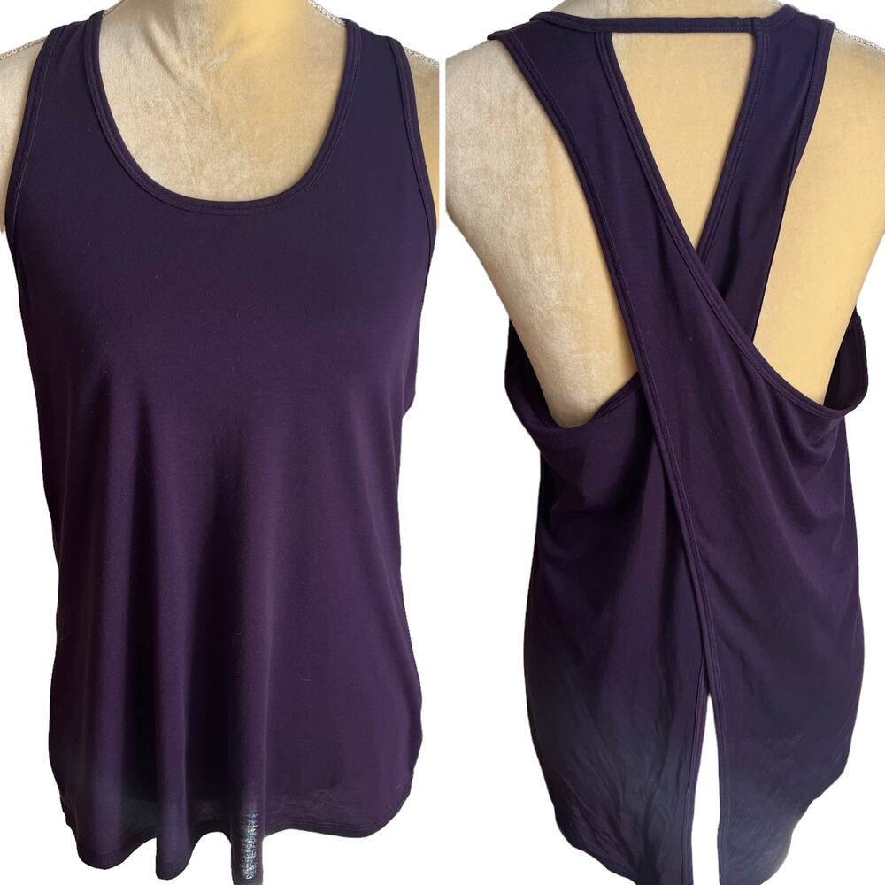 Athleta Essence Crisscross Top Fitness Shirt Size Small